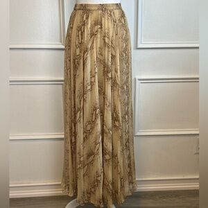 Mes Demoiselles viscose long skirt piton print skirt sz 36 ( US S)